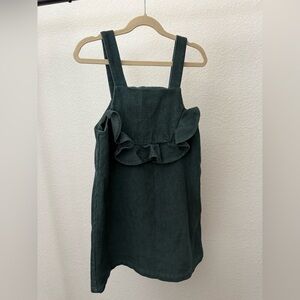 Zara Girls Corduroy Jumper, NWOT, Green, Size 8